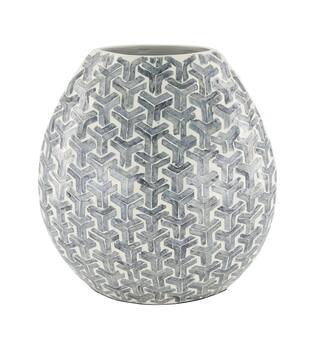 Vase capiz 32x17x33cm - Grey