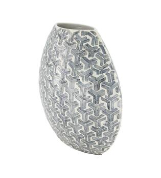 Vase capiz 32x17x33cm - Grey