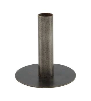 Dinnercandle holder round metal vintage 10x10x10cm