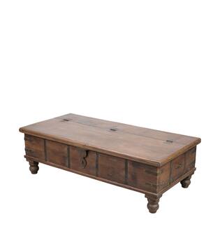 Table rectangular historic wood vintage 135x66x42cm - Multi