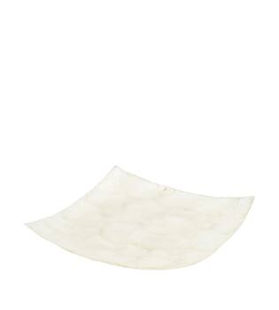 Plate square capiz 17.5x17.5x2cm