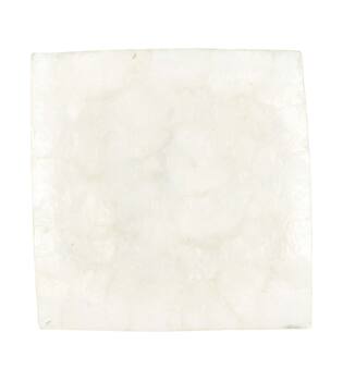 Plate square capiz 17.5x17.5x2cm - Natural