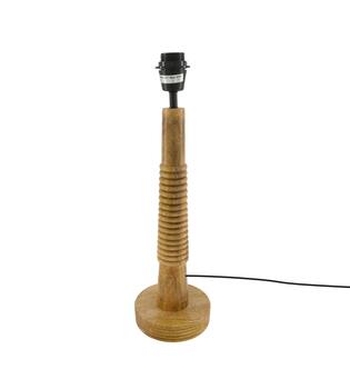 Table lamp mango wood 15x15x51cm