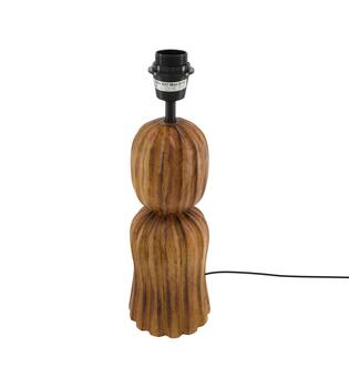 Table lamp mango wood 12x12x39.5cm
