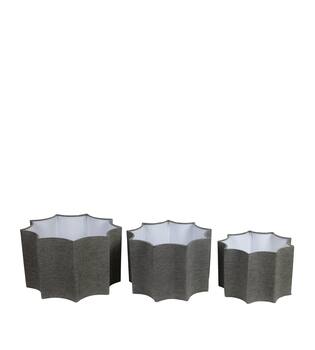 Lamp shade fabric 40x40x25cm S/3