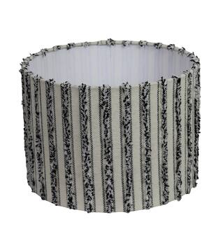 Lamp shade round fabric 40x40x30cm S/3
