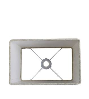 Lamp shade rectangular fabric 35x25x26cm S/3