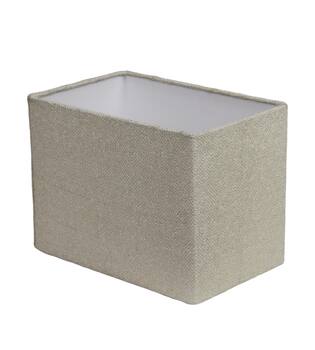 Lamp shade rectangular fabric 35x25x26cm S/3