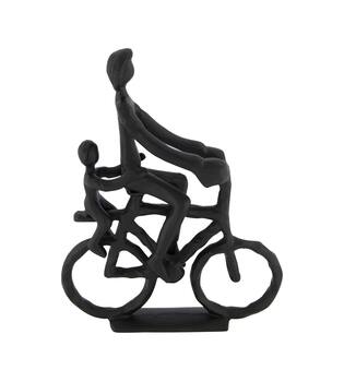 Statue bicycle aluminium 23.5x7x30cm - Black