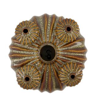 Vase ceramic 25x25x13cm - Brown