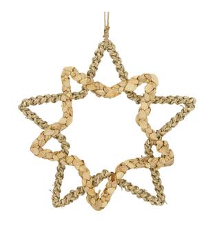 Hanger star seagrass 28x3x28cm - Natural