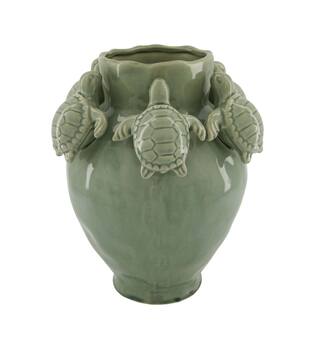 Vase with turtle ceramic 24.5x22x28.5cm