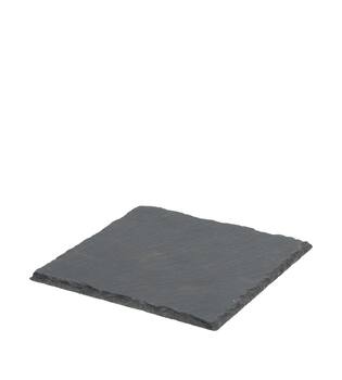 Plate square slate 14x14x0.5cm - Black