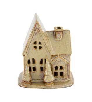 House ceramic 11x9x13cm - Brown