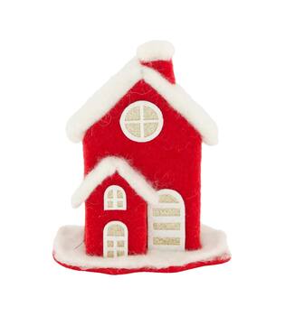 House fabric 14x8x17cm - Red