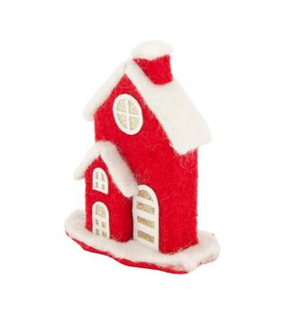 House fabric 14x8x17cm - Red