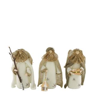 Figurine the three wisemen cotton foam 11x8x22cm A/3