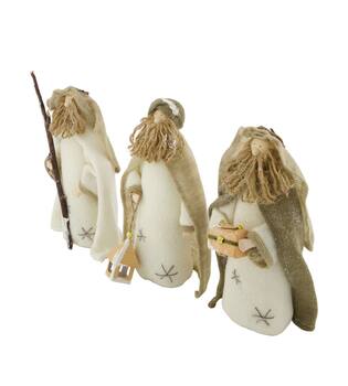 Figurine the three wisemen cotton foam 11x8x22cm A/3