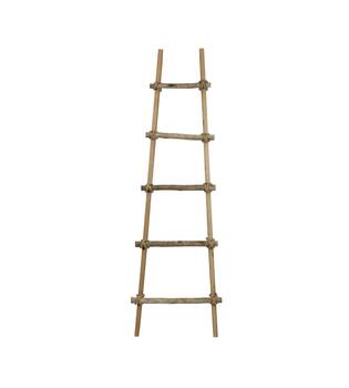 Ladder historic wood 46x8x148cm - Natural