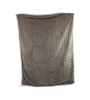 Plaid rectangular faux fur polyester 170x130x2cm