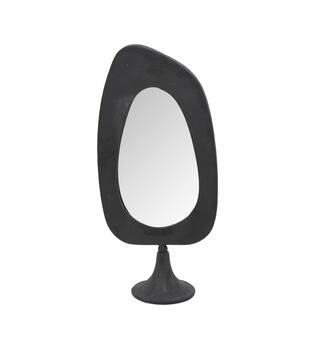 Mirror rectangular metal on stand 17.5x10x36.5cm