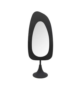 Mirror rectangular metal on stand 22.5x14.5x58cm