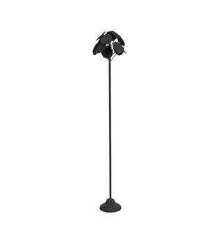Dinnercandle holder metal 21.5x21.5x118cm - Black