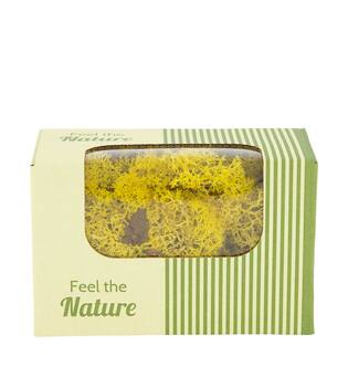 Moss reindeer 50gr nature 14x8x10cm - Yellow