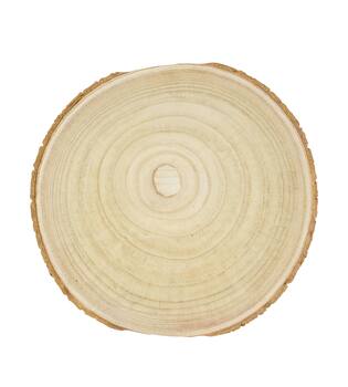 Slice round paulownia wood 30x30x3cm