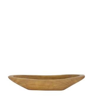 Bowl oval paulownia wood 58x14x9cm - Brown