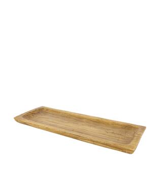 Tray rectangular paulownia wood 58x22x4cm - Brown