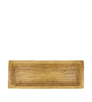 Tray rectangular paulownia wood 58x22x4cm - Brown