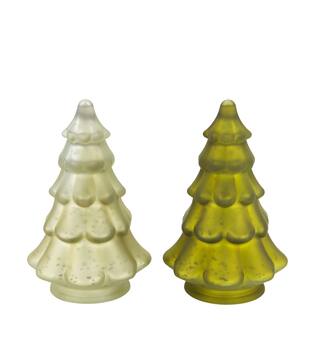 Tree glass 11.5x11.5x17.5cm  - Green