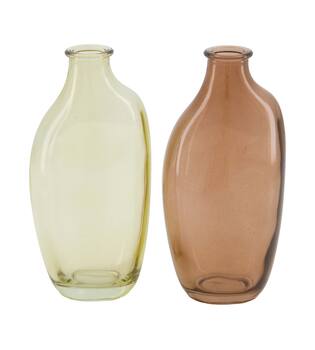 Vase glass 7.5x5.5x15cm C/2