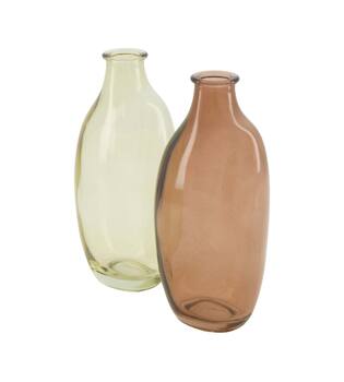 Vase glass 7.5x5.5x15cm C/2
