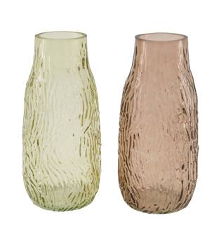 Vase glass 10x10x20cm C/2