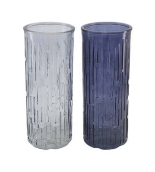 Vase glass 10x10x25cm C/2