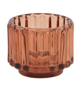 Tealight holder glass 8.5x8.5x6.5cm