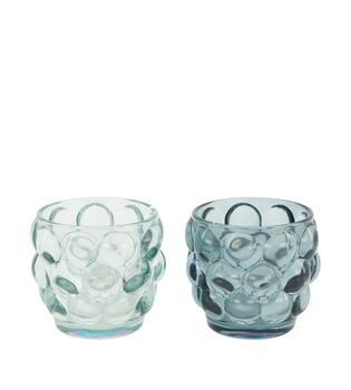 Tealight holder glass 8x8x7cm C/2