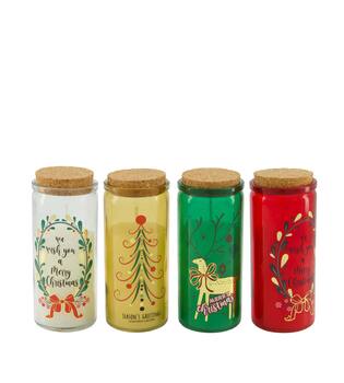 Candle flower walk scent wax with plastic 6x6x15cm A/4