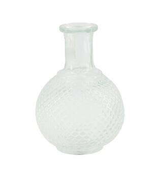 Vase glass 11.5x11.5x15.2cm