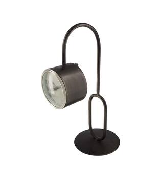 Clock round metal 22x16x39cm - Grey