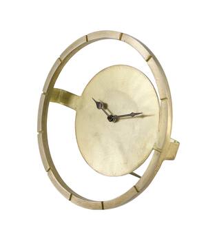 Clock round metal 26x13x26cm