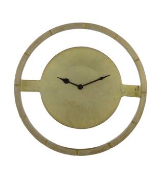 Clock round metal 26x13x26cm
