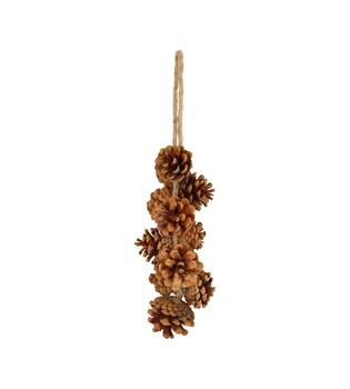 Hanger pinecone 10x10x35cm - Natural