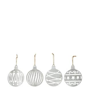 Hanger round metal 18x0.1x23cm  - Silver