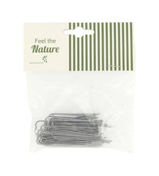 Wire patent fasteners  metal 12x10x1.5cm 50pc - Natural