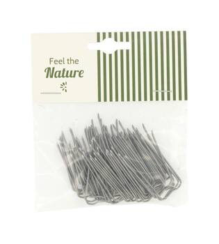 Wire patent fasteners  metal 10x10x2cm 50pc - Natural