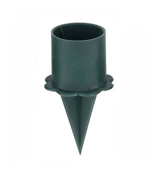 Candle holder plastic 2.2x2.2x6.5cm 4pc - Natural