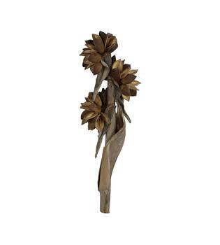 Sororoca 3 flowers nature 76x25x20cm - Natural